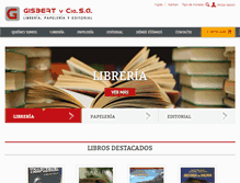 Tablet Screenshot of libreriagisbert.com